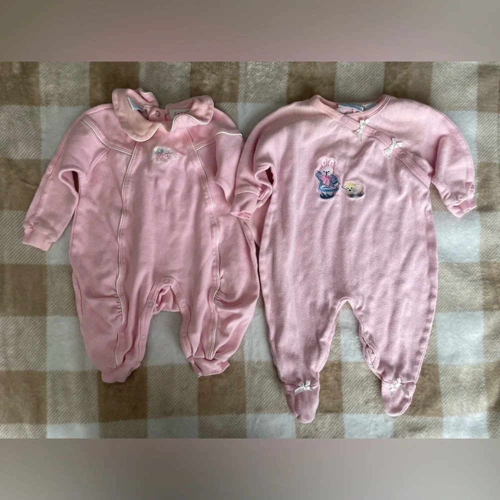 Vintage Pink Kids One Pieces Set 3-6 months